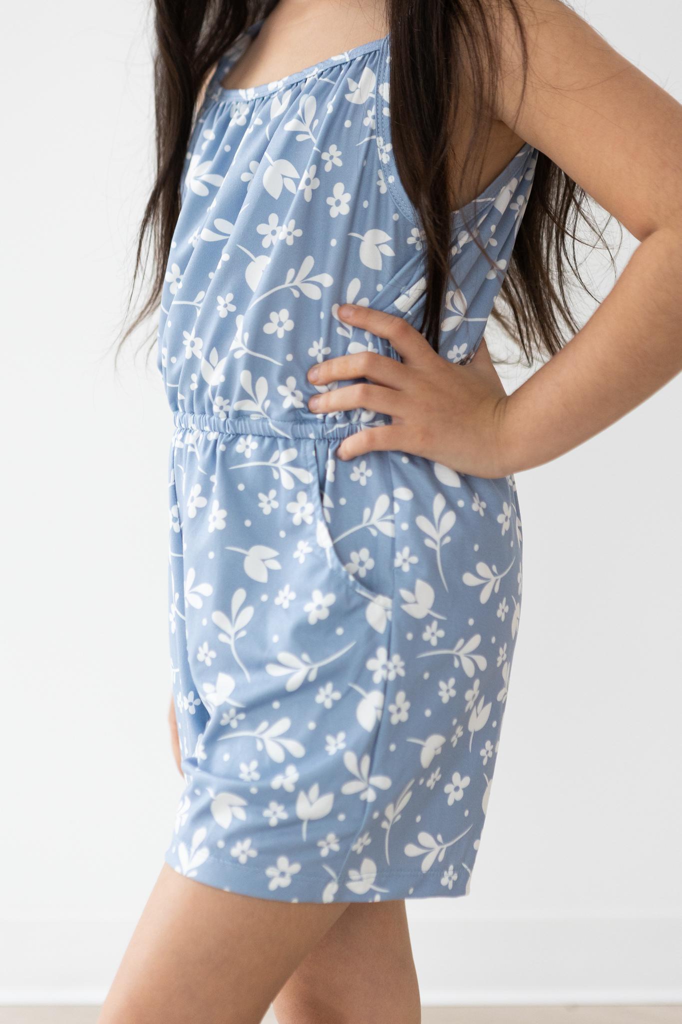 Mila & Rose:  Bluebell Strappy Play Romper