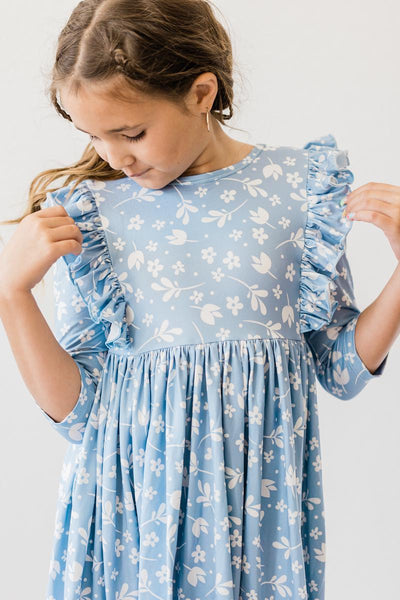 Mila & Rose:  Bluebell 3/4 Ruffle Twirl Dress