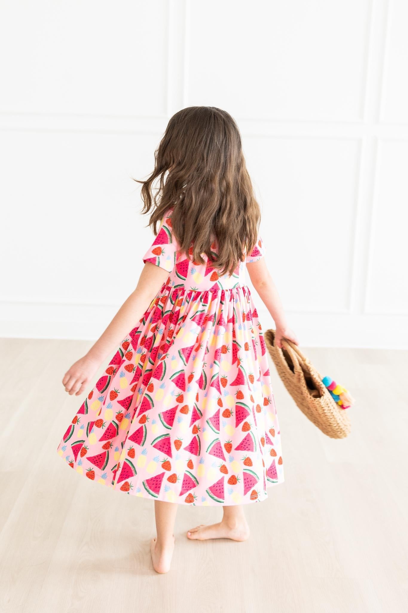 Mila & Rose:  Watermelon Wonder S/S Pocket Twirl Dress