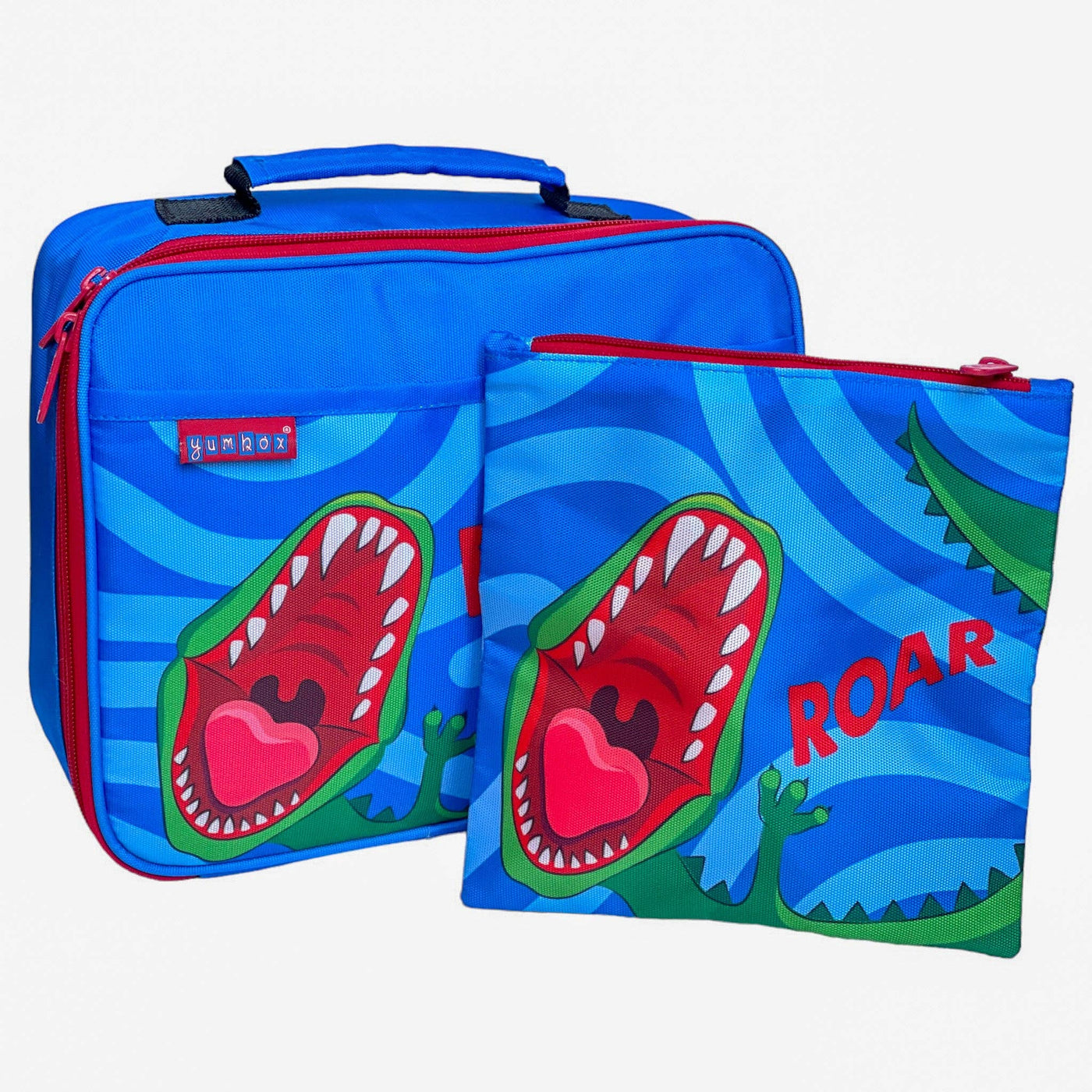 Yumbox Classic Lunch Bag & Sandwich Bag Set: Dinosaur ROAR!