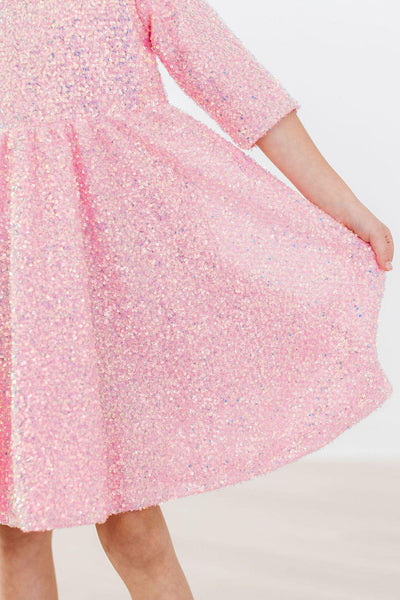 Mila & Rose:  Bubblegum Pink Sequin Dress