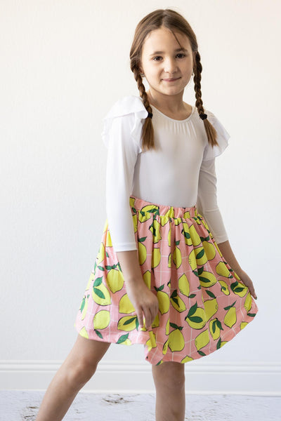 Mila & Rose:  SALE When Life Gives You Lemons Twirl Skirt