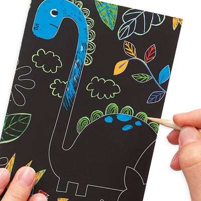 OOLY Mini Scratch & Scribble Art Kit: Dinosaur Days