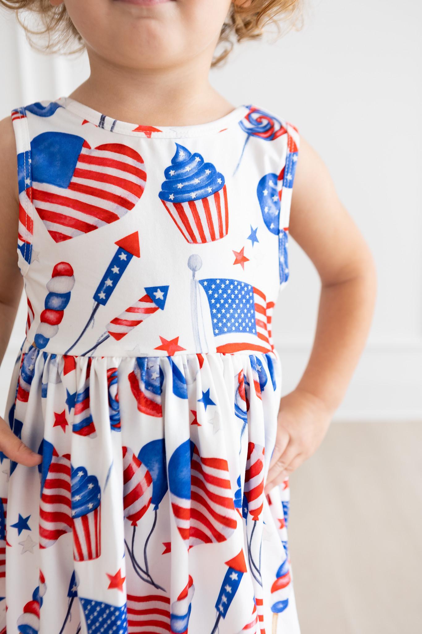 Mila & Rose:  Party in the USA Tank Twirl Dress