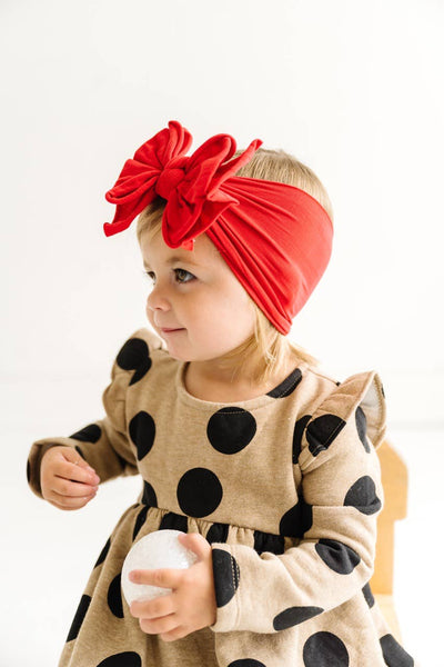 Baby Bling Bows Fab-Bow-Lous Headwrap: Cherry