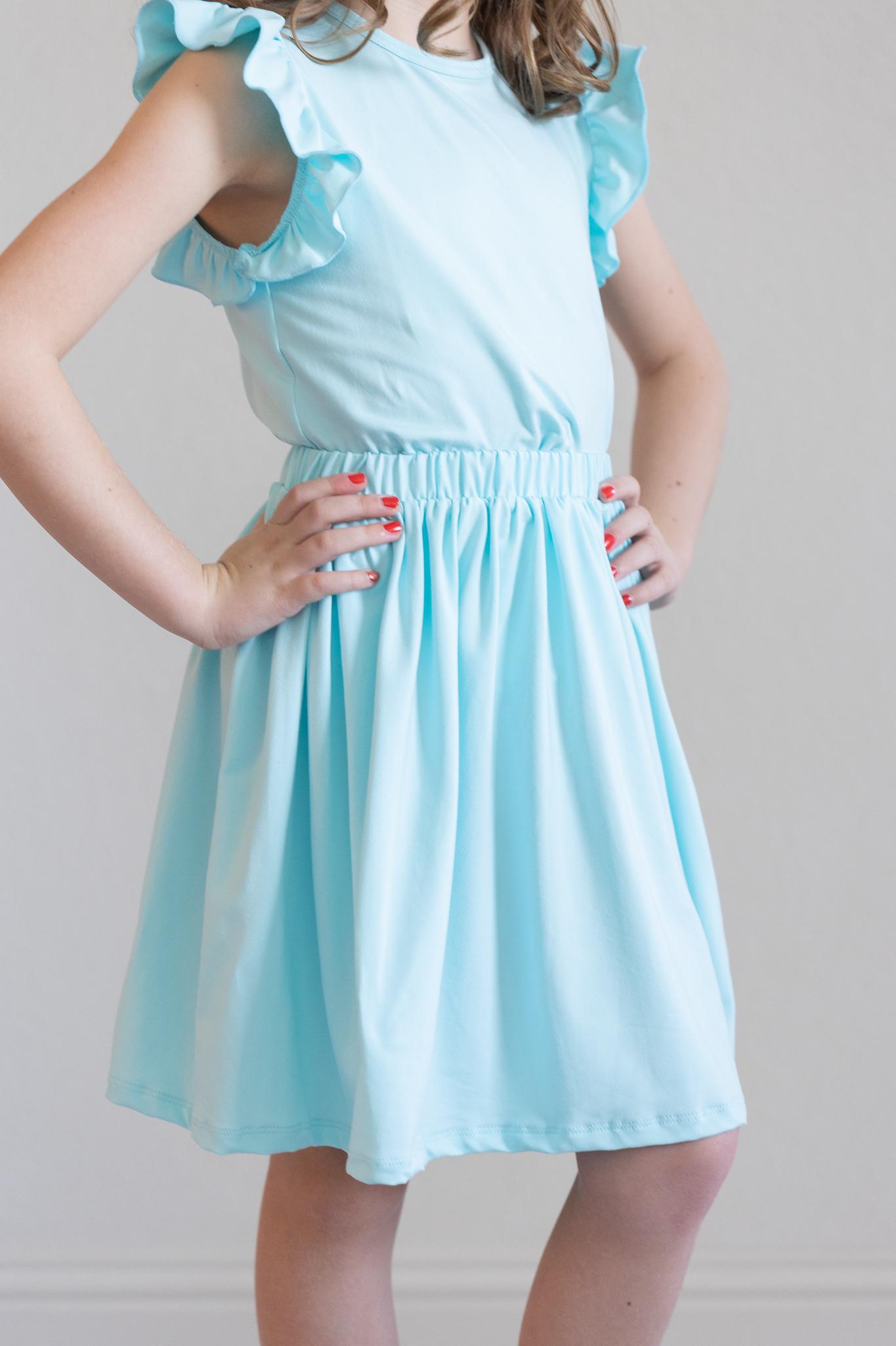 Mila & Rose:  SALE Aqua Twirl Skirt