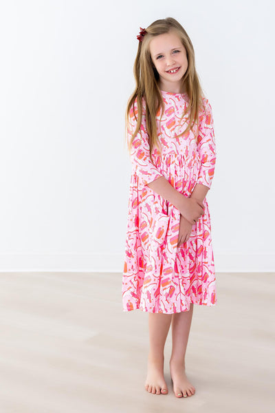 Mila & Rose:  Howdy 3/4 Pocket Twirl Dress