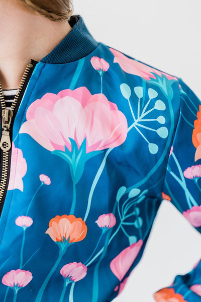 Mila & Rose:  SALE Poppies Satin Jacket