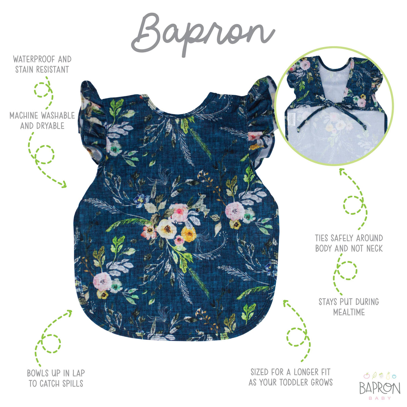 BapronBaby: Boho Floral Flutter Bapron