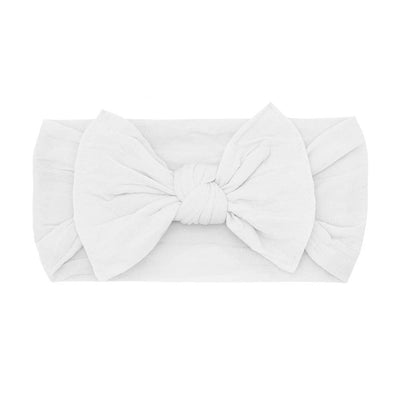 Baby Bling Bows The Knot Headwrap: White