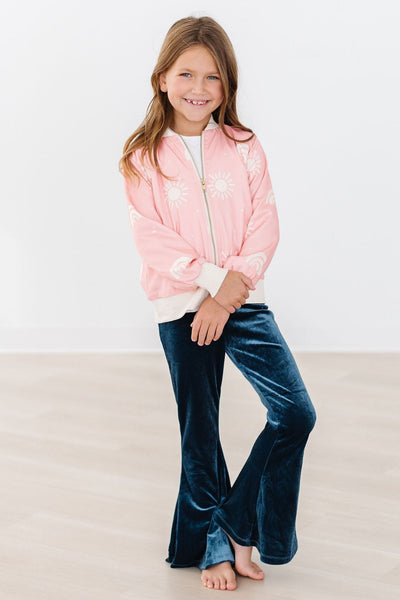 Mila & Rose:  Soft Pink Sun Satin Jacket