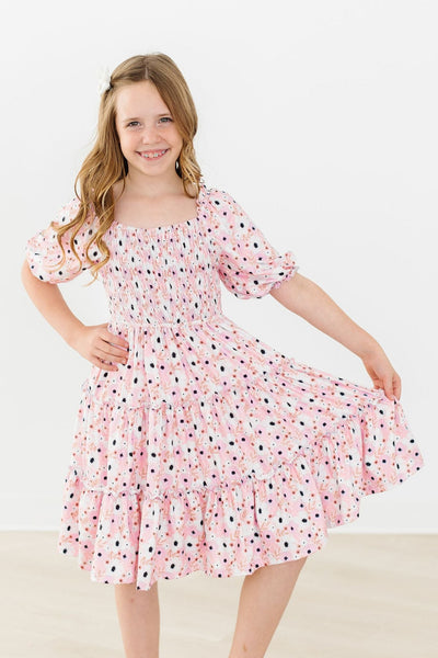 Mila & Rose:  SALE Whimsical Wildflowers Smocked Ruffle Dress