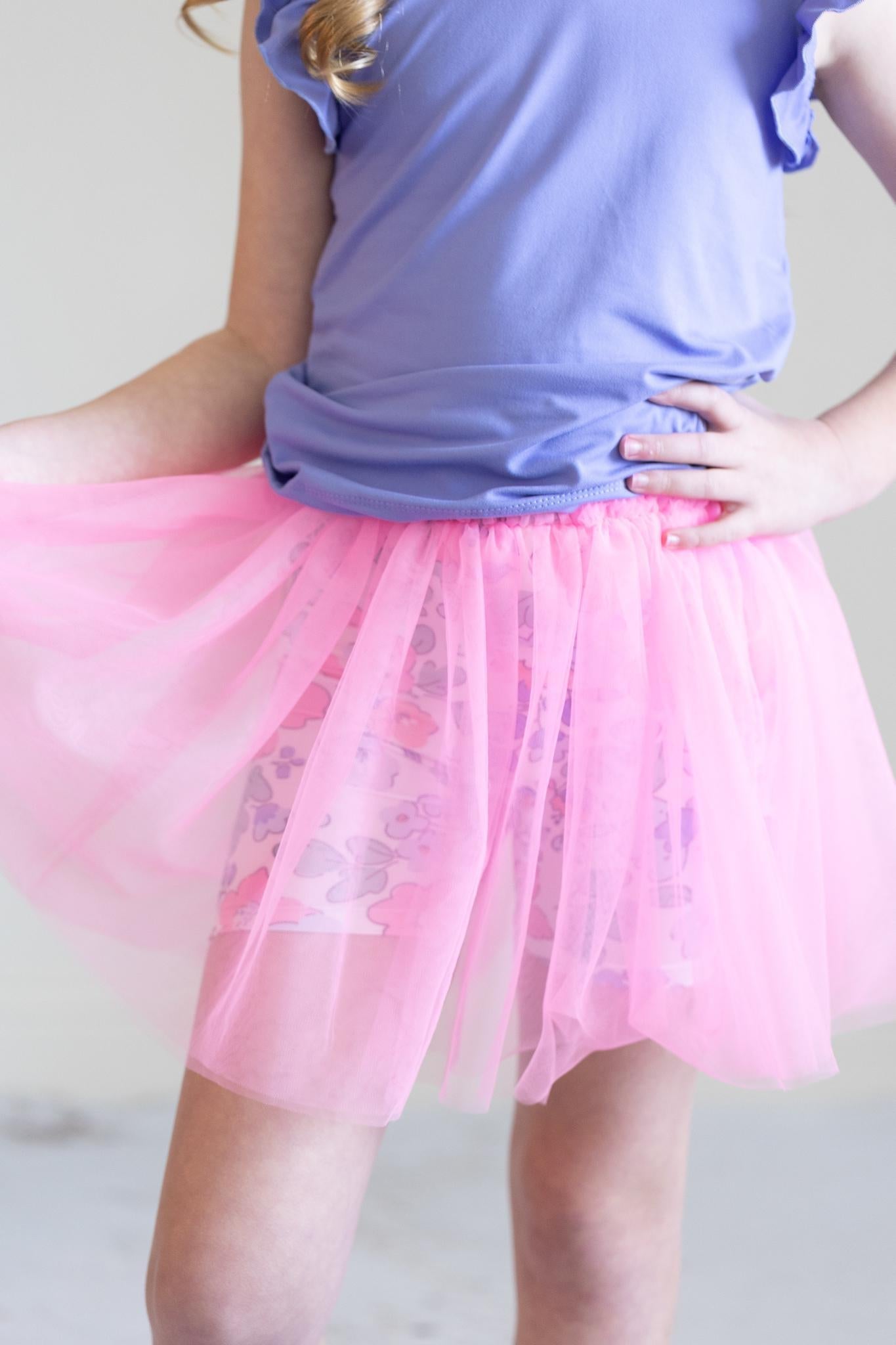 Mila & Rose:  Hydrangea Tutu Shorts