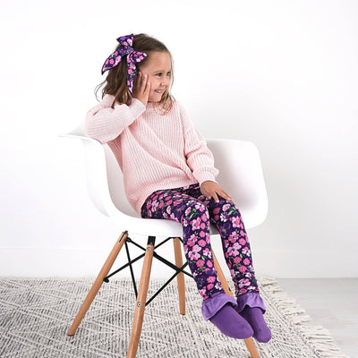 Gigi and Max Ruffle Socks: Purple