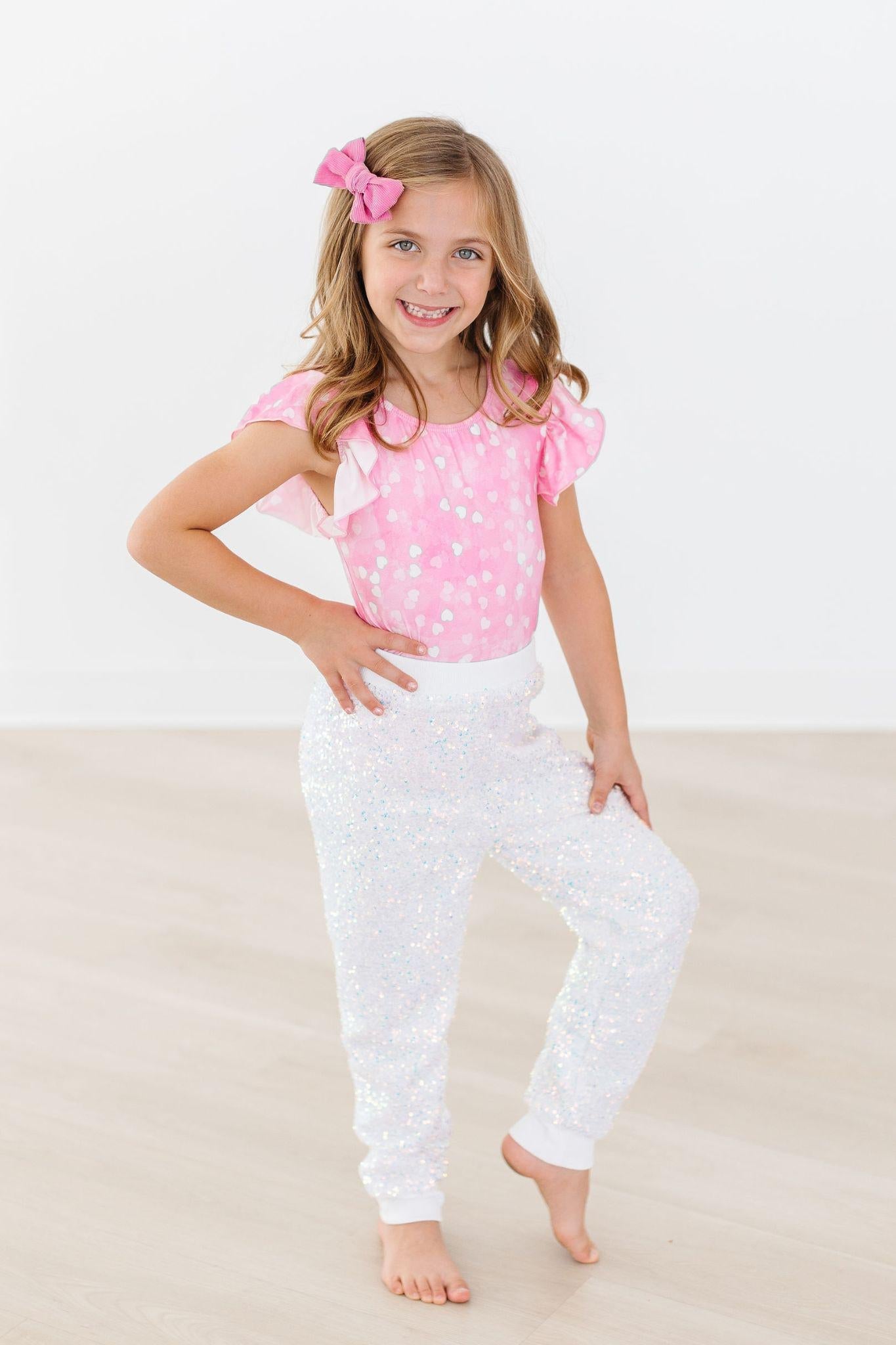 Mila & Rose:  Disco Sequin Joggers