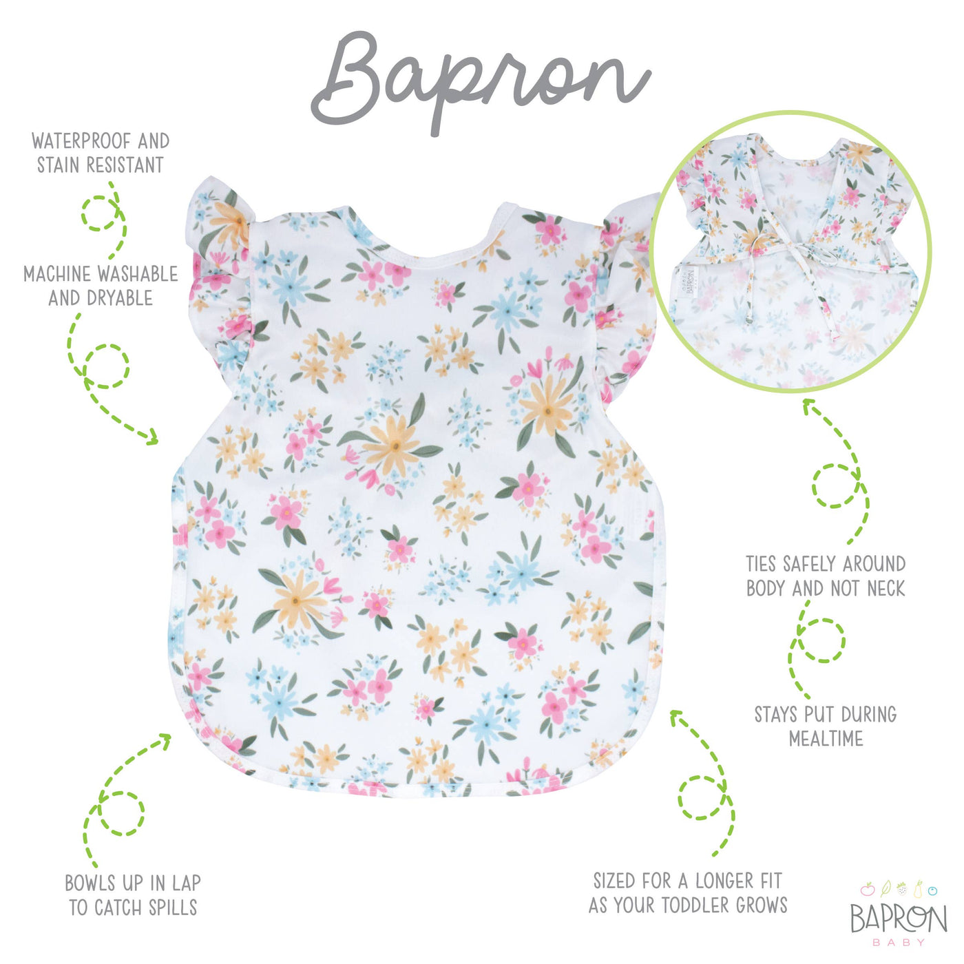 BapronBaby: Pastel Floral Flutter Bapron