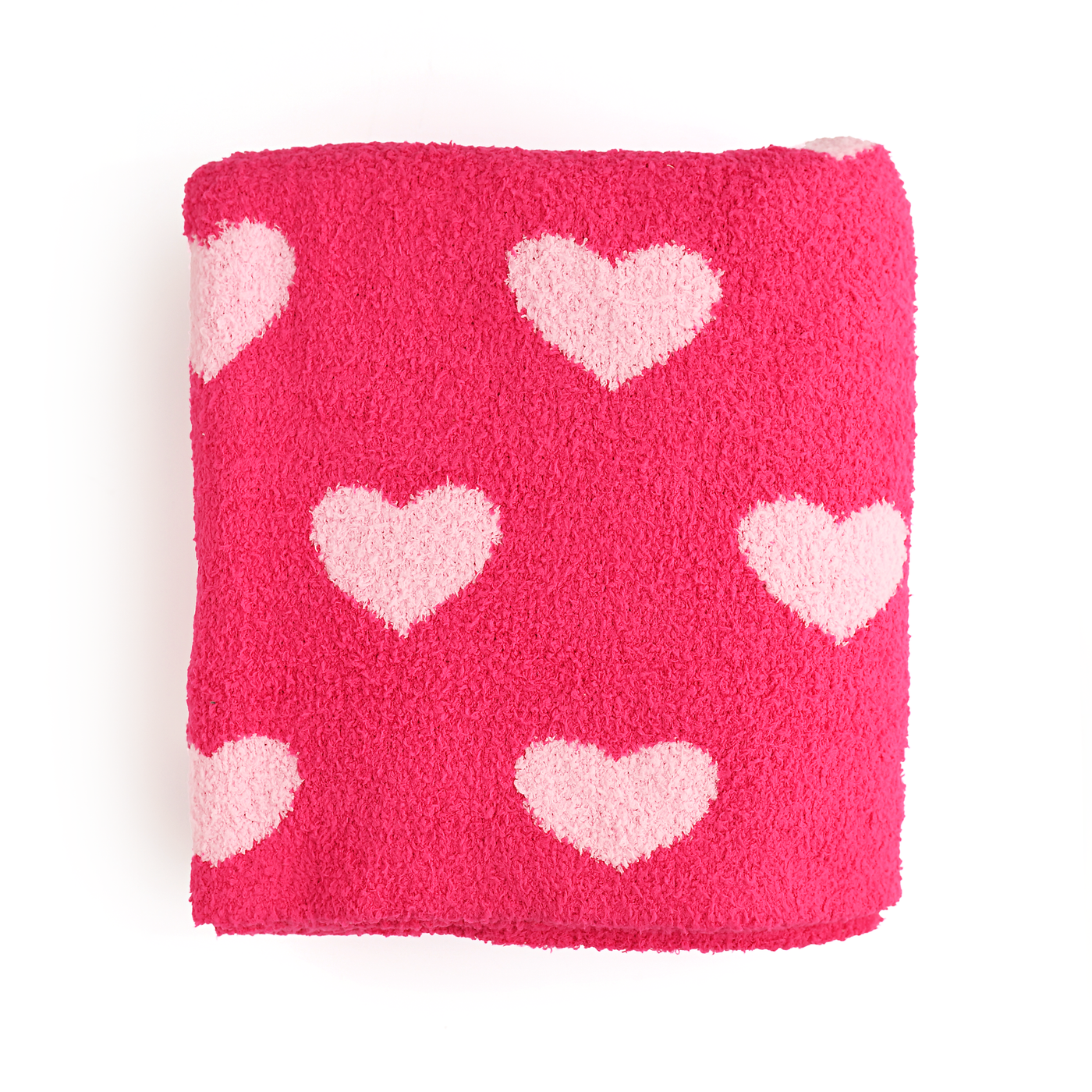 Gigi and Max - Pink Heart Plush Blanket