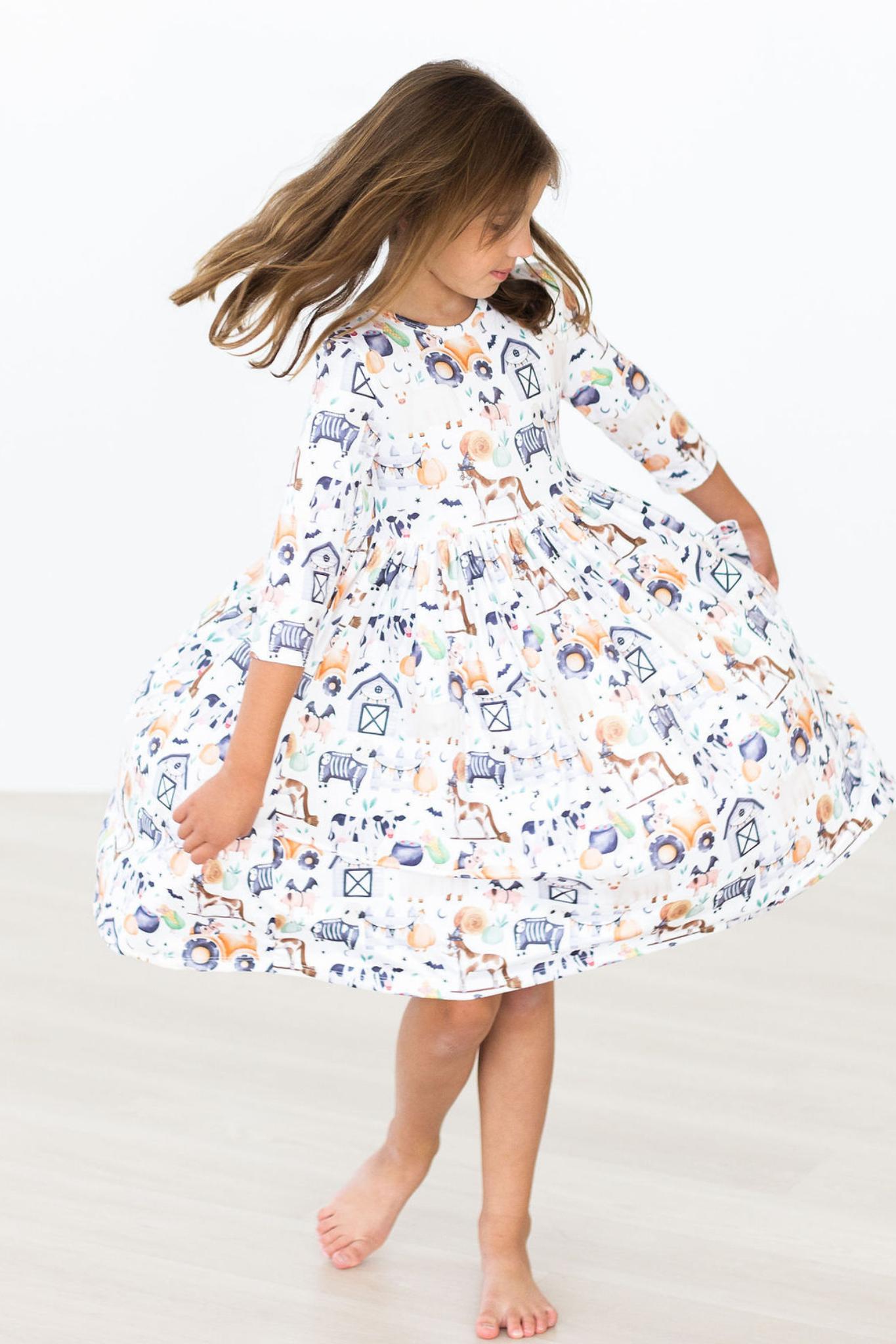 Mila & Rose:  Stay Spooky Pocket Twirl Dress