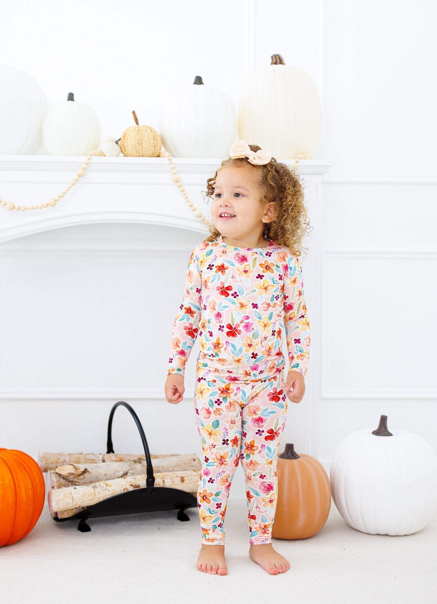 Birdie Bean Pajama Set: Pearl