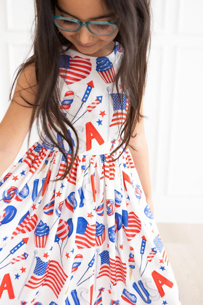 Mila & Rose:  Party in the USA Tank Twirl Dress