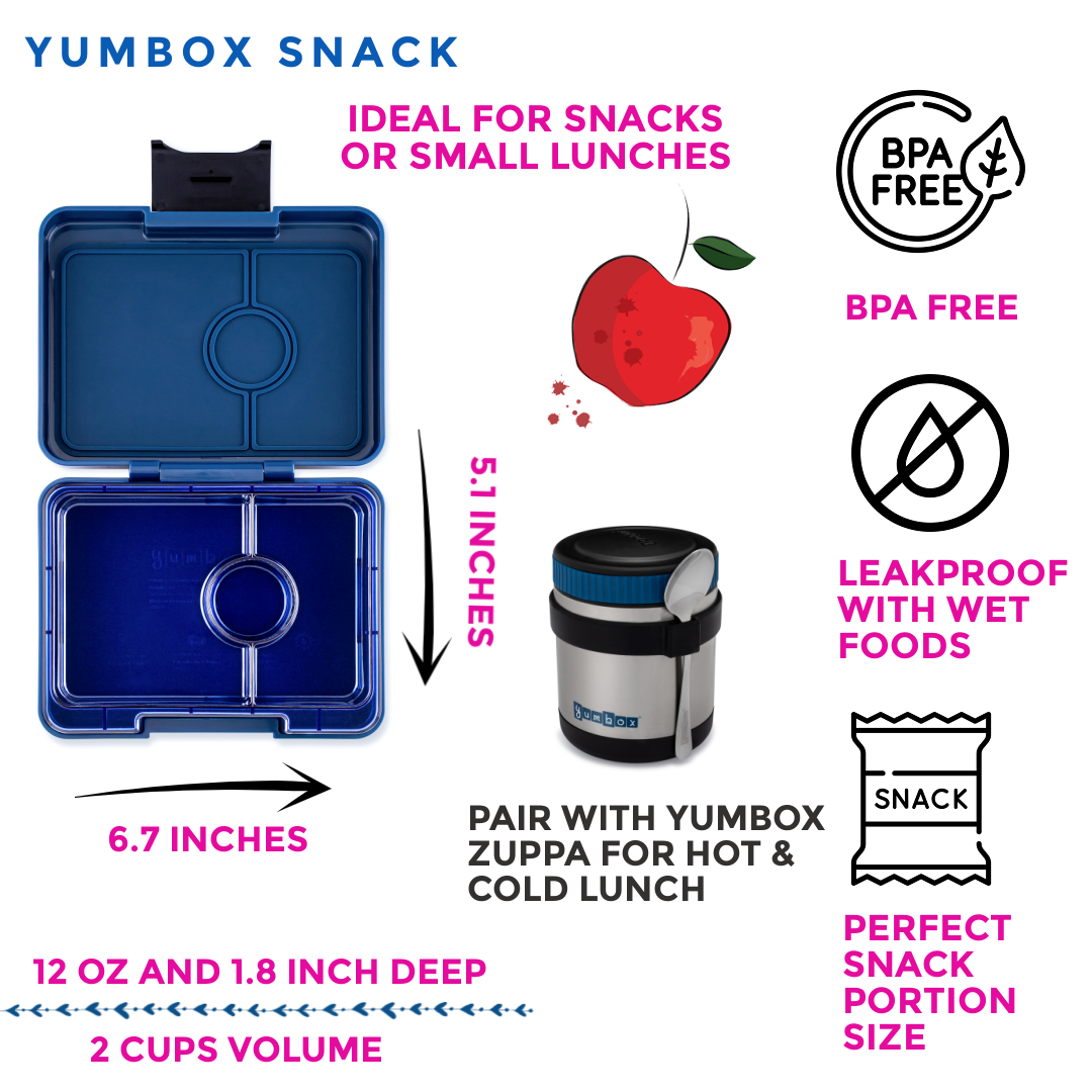 Yumbox Snack: Monte Carlo Blue (Navy Tray)