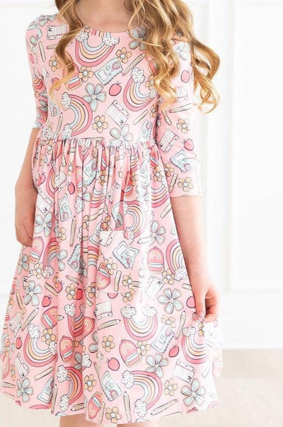 Mila & Rose:  Dream Big Little One Pocket Twirl Dress