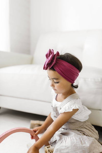 Baby Bling Bows Fab-Bow-Lous Headwrap: Raspberry