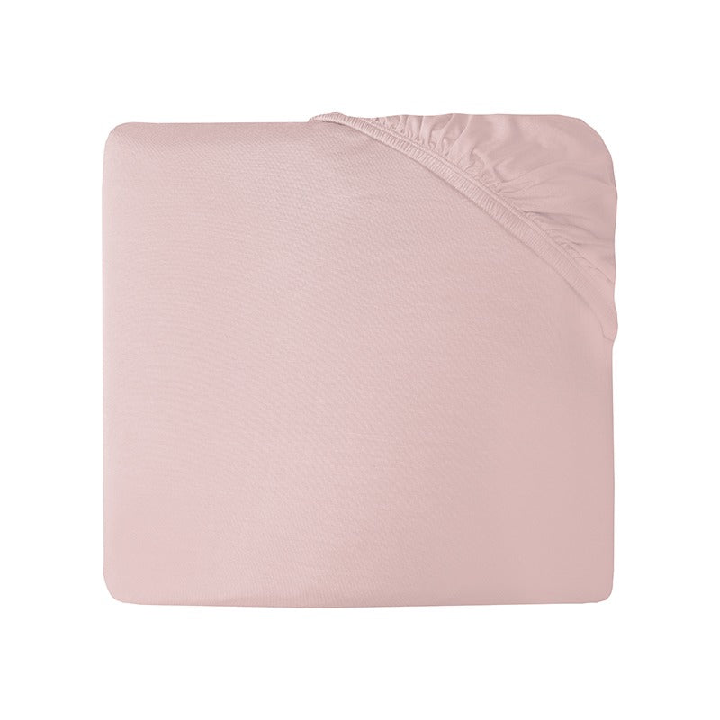 Kickee Pants Grow-with-Me Twin to Full Fitted Sheet: Solid Baby Rose