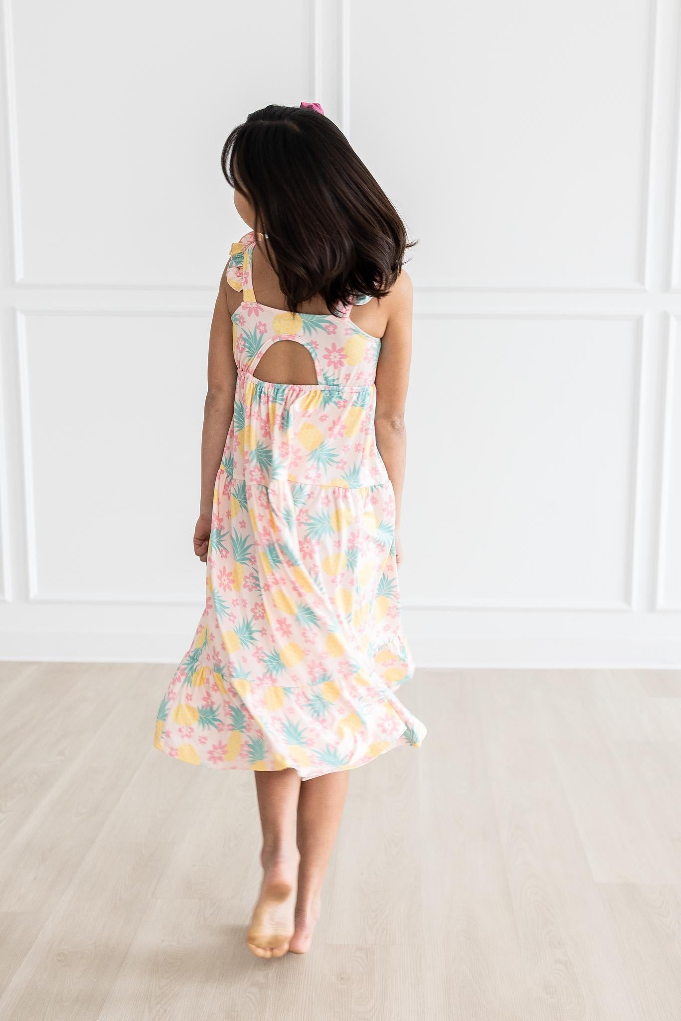 Mila & Rose:  Pina Colada Ruffle Maxi Dress