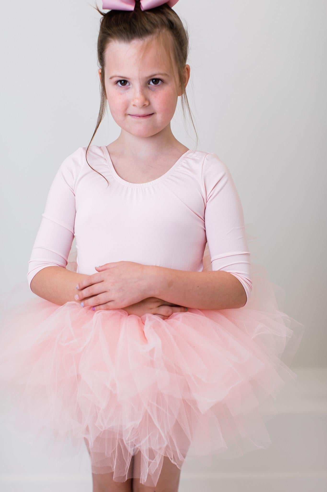 Mila & Rose:  Ballet Pink 3/4 Tutu Leotard