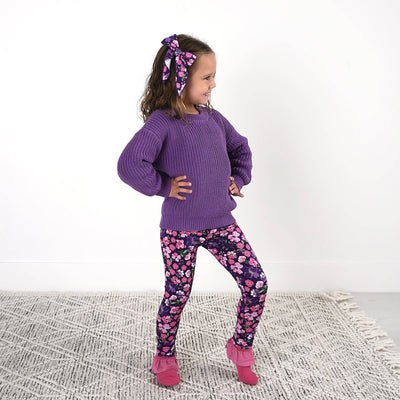 Gigi and Max Sweater: Solid Purple