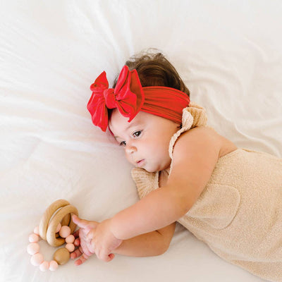 Baby Bling Bows Fab-Bow-Lous Headwrap: Cherry