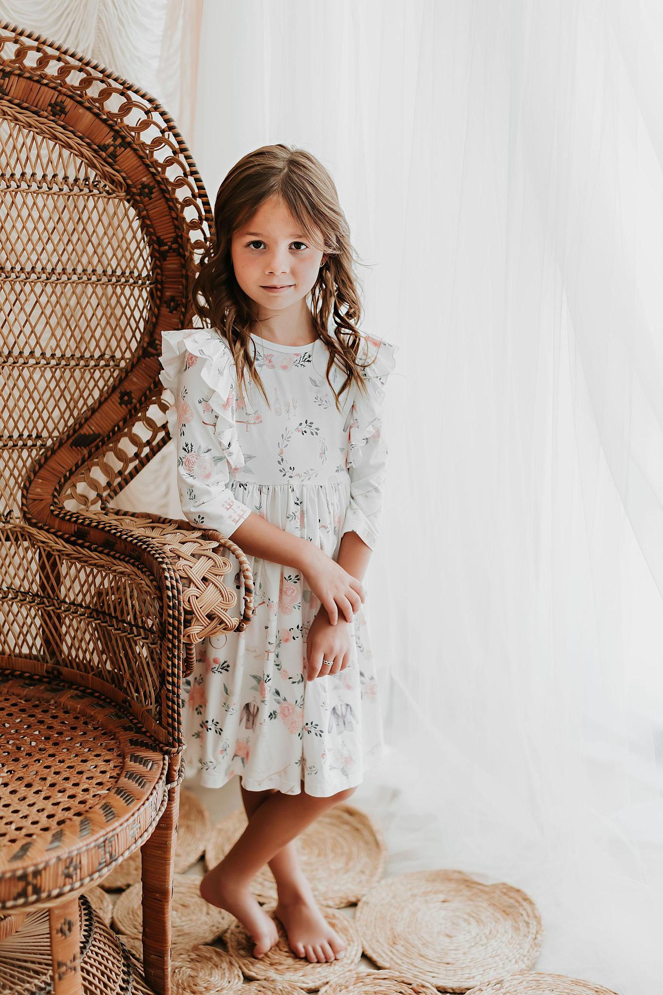 Mila & Rose:  Flower Girl Ruffle Twirl Dress