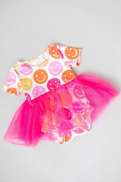 Mila & Rose:  Don't Worry, Be Hippy Tutu Bodysuit