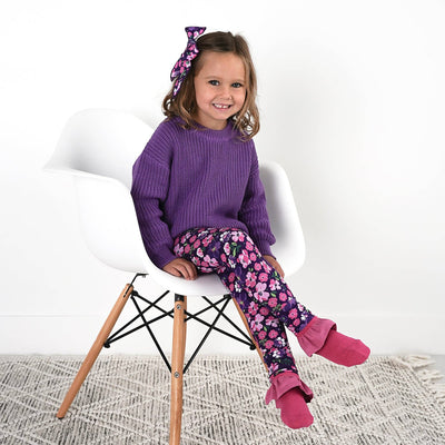 Gigi and Max Sweater: Solid Purple