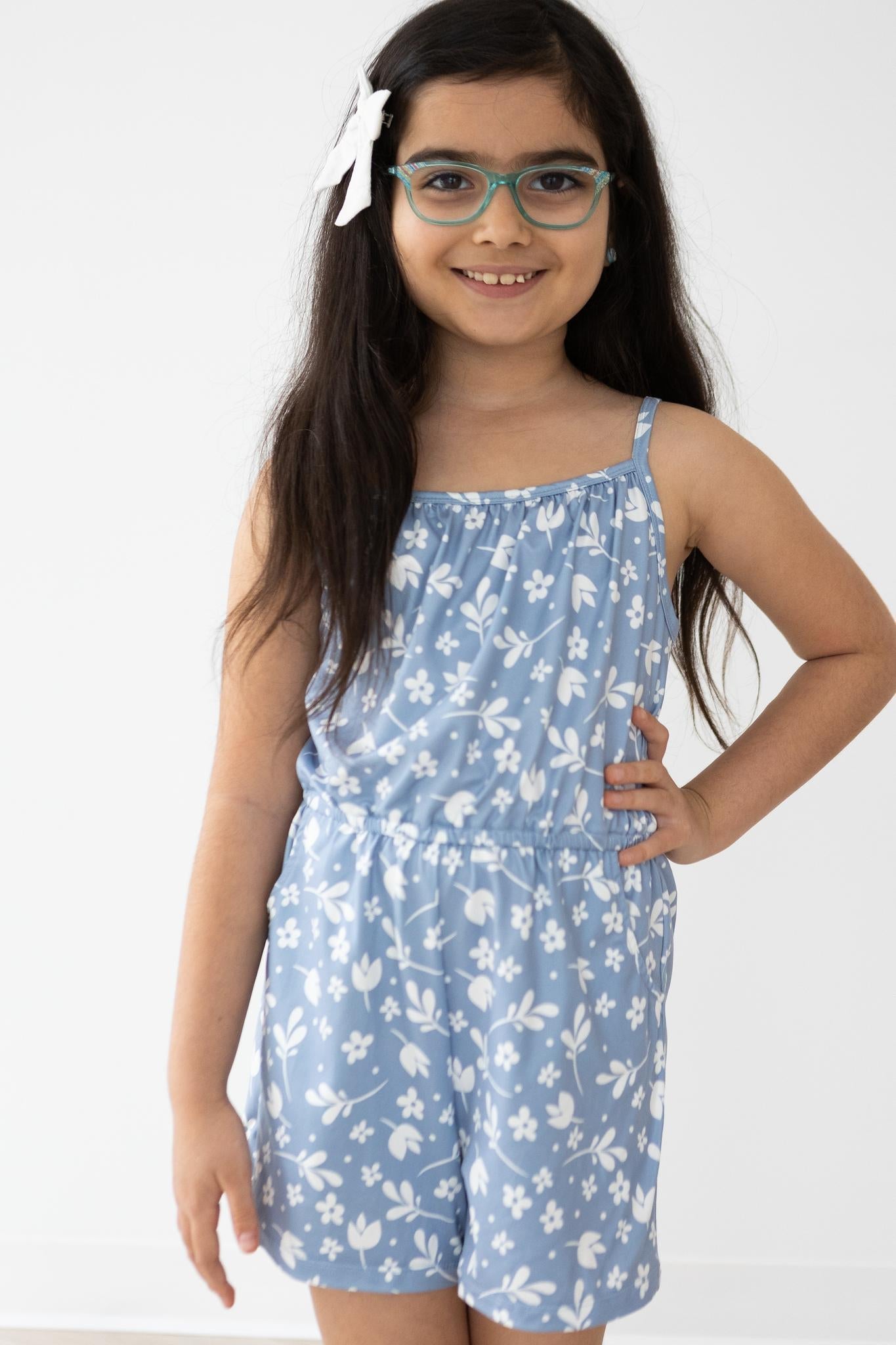 Mila & Rose:  Bluebell Strappy Play Romper