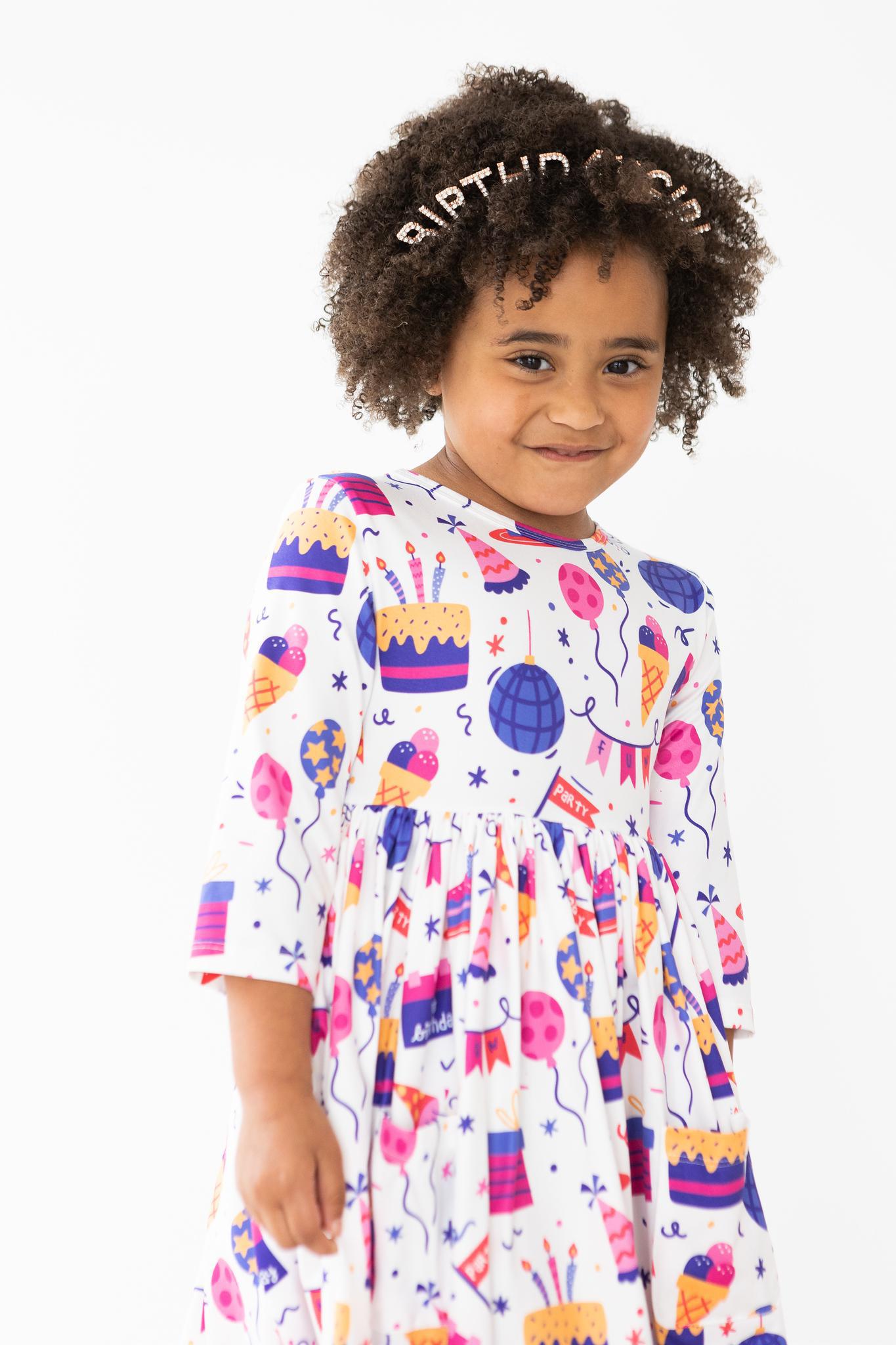 Mila & Rose:  Happy Birthday Pocket Twirl Dress