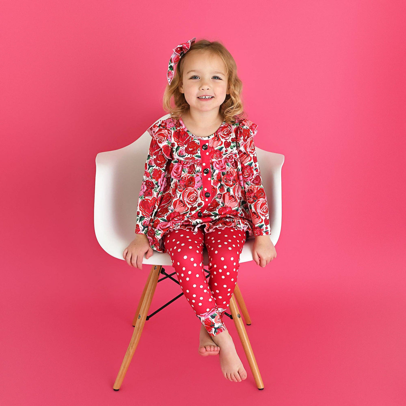 Gigi and Max - Rose Peplum Set Valentines Day