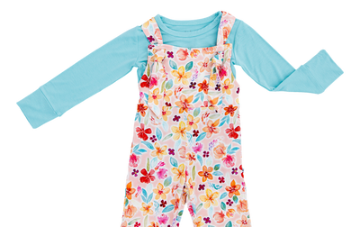 Birdie Bean Overall Jumpsuit: Pearl