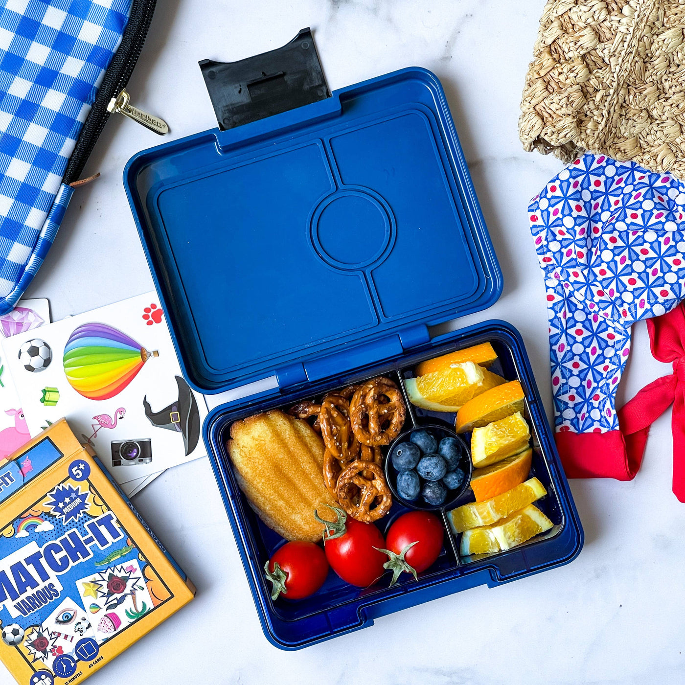 Yumbox Snack: Monte Carlo Blue (Navy Tray)