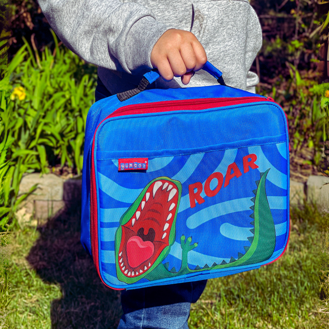 Yumbox Classic Lunch Bag & Sandwich Bag Set: Dinosaur ROAR!