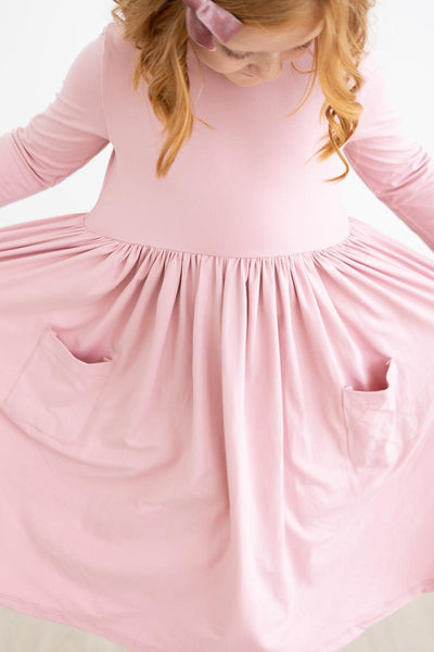 Mila & Rose:  Vintage Pink Pocket Twirl Dress