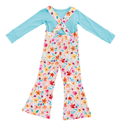 Birdie Bean Overall Jumpsuit: Pearl