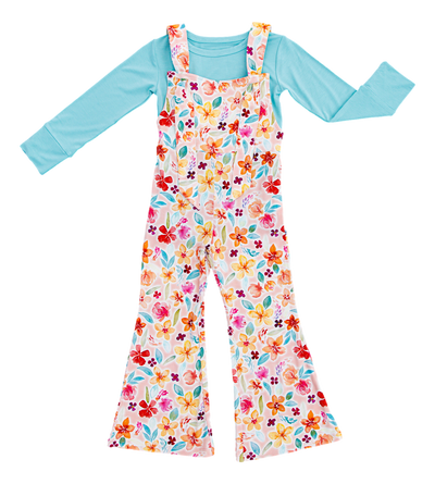 Birdie Bean Overall Jumpsuit: Pearl