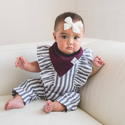 Copper Pearl Bandana Bib Set: Jade