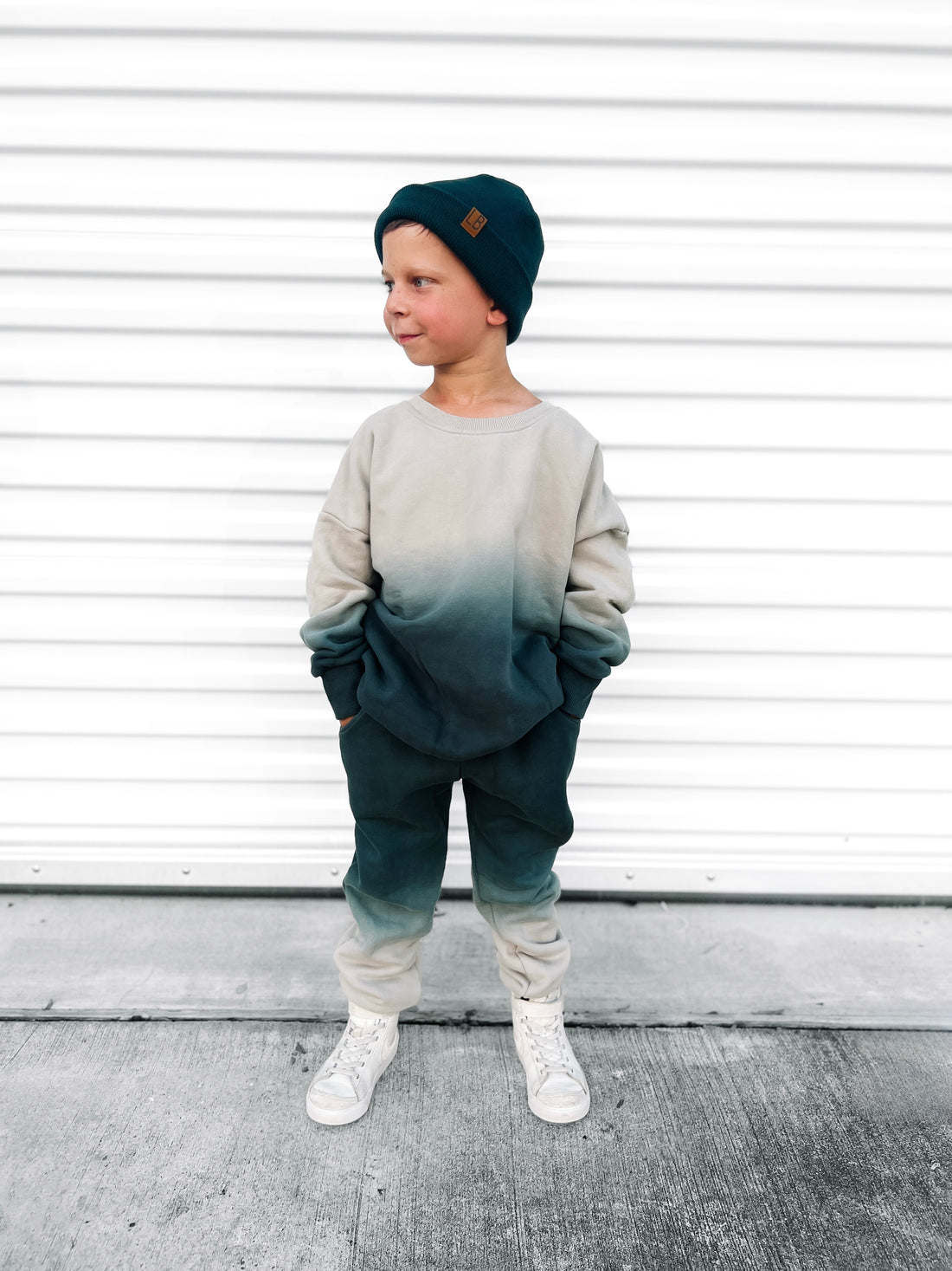 Little Bipsy Elevated Sweatpant: Ombre Night Fall