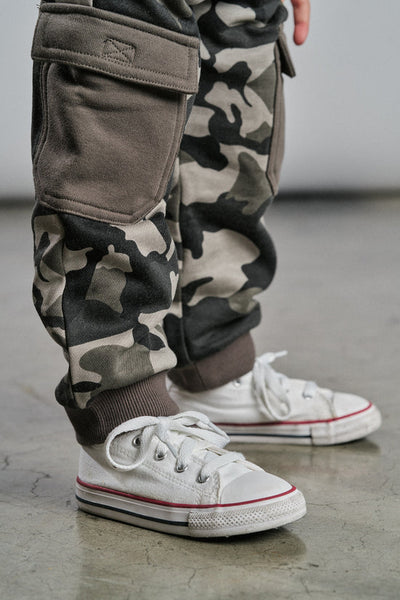 Little Bipsy Cargo Jogger: Army Camo