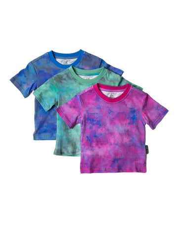 Little Bipsy Watercolor Tee: Pink