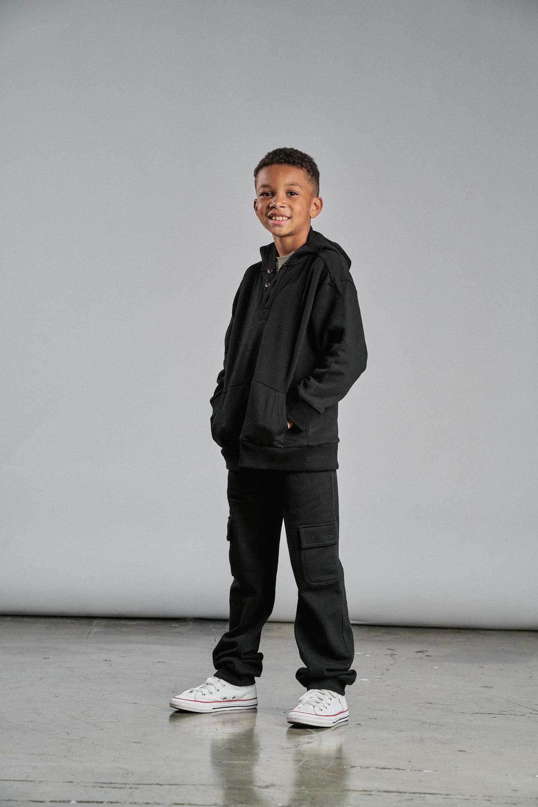 Little Bipsy Cargo Jogger: Black