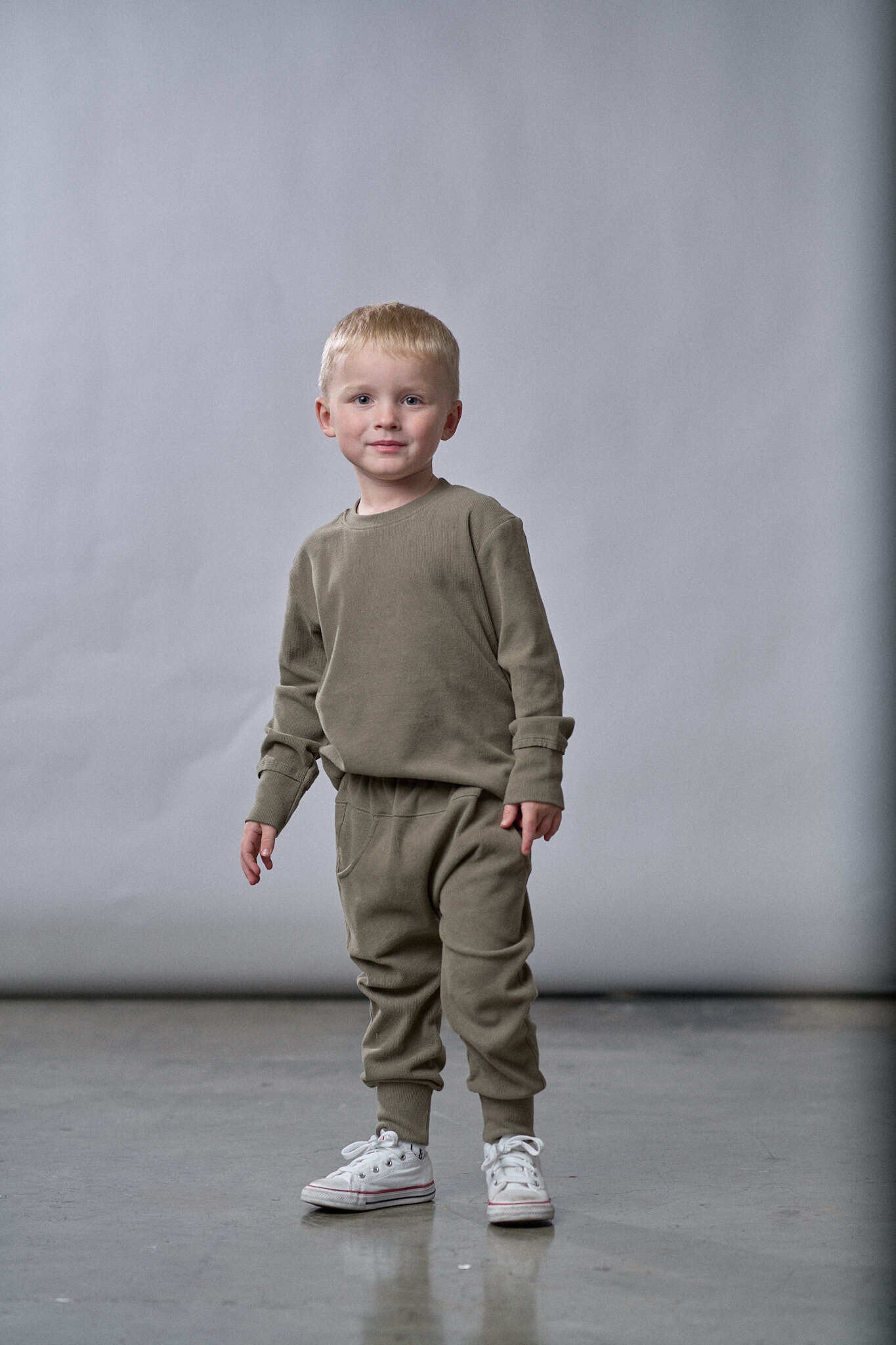 Little Bipsy Ribbed Jogger: Green